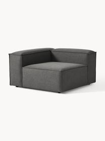 Módulo de esquina sofá Lennon, Tapizado: 100% poliéster Alta resis, Estructura: madera contrachapada de p, Patas: plástico Este producto es, Tejido gris antracita, An 119 x F 119 cm, chaise longue izquierda