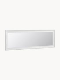 Specchio rettangolare da parete con cornice Romila, Cornice: plastica, Retro: pannelli di fibra a media, Superficie dello specchio: lastra di vetro, Bianco, Larg. 52 x Alt. 153 cm