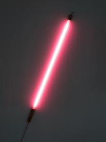 LED wandlamp Linea met stekker, Decoratie: hout, Roze, Ø 4 x H 135 cm