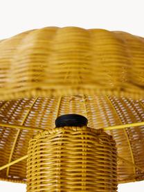 Lampada da tavolo in rattan Mustard, Giallo senape, Ø 34 x Alt. 30 cm