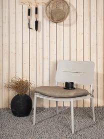 Lounge-Sessel Lina in Beige, Bezug: 100 % Polyester, Gestell: Metall, lackiert, Webstoff Greige, Hellbeige, B 55 x H 74 cm