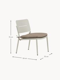 Lounge-Sessel Lina in Beige, Bezug: 100 % Polyester, Gestell: Metall, lackiert, Webstoff Greige, Hellbeige, B 55 x H 74 cm