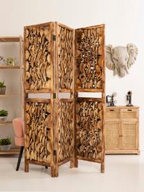Cómoda Gesina, Estructura: madera de paulownia, Marrón, An 60 x Al 75 cm