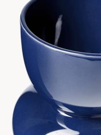 Vaso in gres blu scuro Sarus, Gres, Blu scuro, Ø 16 x Alt. 35 cm