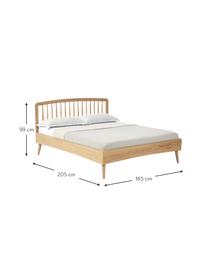 Houten bed Signe, Eikenhout, B 140 x L 200 cm