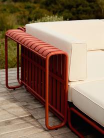 Tuin hoekmodule Caio, Bekleding: 100% polyester Met 20.000, Frame: aluminium, Gebroken wit, terracotta, B 115 x D 115 cm