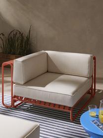 Garten-Eckmodul Caio, Bezug: 100 % Polyester Der hochw, Gestell: Aluminium, Off White, Terrakotta, B 115 x T 115 cm