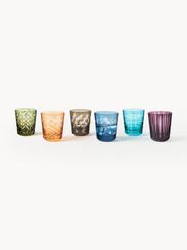 Vasos Cuttings, 6 pzas., Vidrio, Multicolor, Cada uno Ø 9 cm, Alto 10 cm