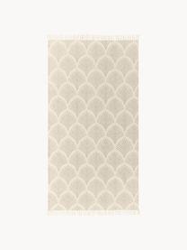 Tapis à franges tissé plat Klara, 100 % coton

Le matériau est certifié STANDARD 100 OEKO-TEX®, 21.HIN.90042, HOHENSTEIN HTTI, Blanc crème, beige, larg. 50 x long. 80 cm (taille XXS)