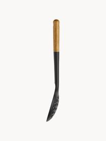 Penovačka s rukoväťou z akáciového dreva Cook, Silikón, akáciové drevo, Čierna, svetlé drevo, D 31 cm