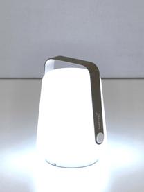 Lámparas LED para exterior Balad, portátiles, 3 uds., Pantalla: polietileno, Asa: aluminio, pintado, Marrón nuez, Ø 10 x Al 13 cm