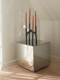 Couchtisch Speculum, Front: Spiegelglas, Korpus: Mitteldichte Holzfaserpla, Silberfarben, B 46 x T 46 cm