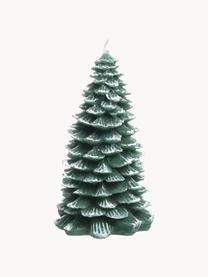 Deko-Kerzen Winter Tree, Wachs, Dunkelgrün, Weiss, Ø 12 x H 24 cm