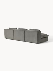 Modulares Sofa Felix (3-Sitzer), Bezug: 100 % Polyester Der strap, Gestell: Massives Kiefern- und Fic, Webstoff Dunkelgrau, B 300 x T 110 cm