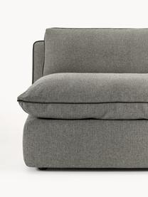 Modulares Sofa Felix (3-Sitzer), Bezug: 100 % Polyester Der strap, Gestell: Massives Kiefern- und Fic, Füße: Kunststoff Dieses Produkt, Webstoff Dunkelgrau, B 300 x T 110 cm