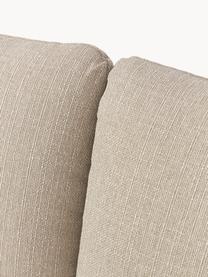Sofa Moby (3-Sitzer), Bezug: Polyester Der hochwertige, Gestell: Massives Kiefernholz, Webstoff Beige, B 220 x T 95 cm