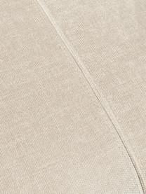 Poggiapiedi Marcel, Rivestimento: 100% poliestere Con 30.00, Struttura: metallo, Tessuto beige chiaro, argentato, Larg. 50 x Alt. 43 cm