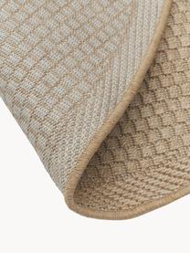 Rond in- & outdoor vloerkleed Toronto, 100% polypropyleen, Beige, Ø 150 cm (maat M)