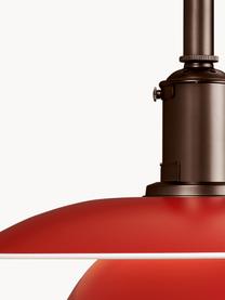 Hanglamp PH 3½-3, Lampenkap: gecoat aluminium, Rood, koper, Ø 33 x H 31 cm