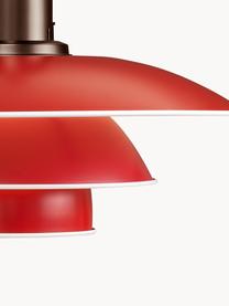 Lampada a sospensione PH 3½-3, Paralume: alluminio rivestito, Rosso, rame, Ø 33 x Alt. 31 cm