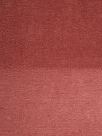 Fluwelen bank Harper, Bekleding: katoenfluweel, Poten: gepoedercoat metaal, Bekleding: terracotta. Poten: mat goudkleurig, 140 x 45 cm