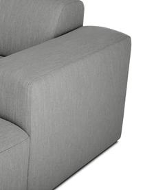 Ecksofa Melva (3-Sitzer) in Grau, Bezug: Polyester Der hochwertige, Gestell: Massives Kiefernholz, Spa, Füße: Kiefernholz Die Füße befi, Webstoff Grau, B 240 x T 144 cm