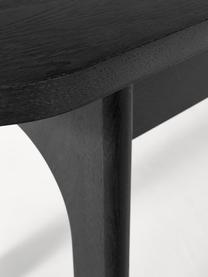 Holz-Sitzbank Apollo, verschiedene Grössen, Sitzfläche: Spanplatte mit Eichenholz, Beine: Eichenholz, lackiert Dies, Eichenholz, schwarz lackiert, B 180 x T 37 cm