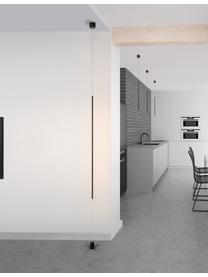 Dizajnové LED závesné svietidlo s podlahovým kotvením Elettra, Čierna, Ø 7 x V 120 cm