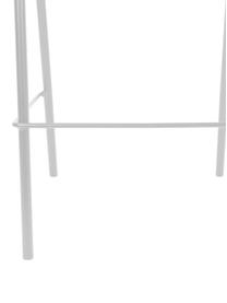 Jasny stołek barowy z plecionką wiedeńską Jort, Nogi: stal malowana proszkowo Z, Szary, 47 x 106 cm