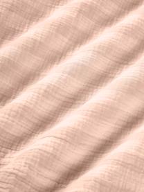 Mousseline kussenhoes Saige, Weeftechniek: mousseline Draaddichtheid, Perzik, B 60 x L 70 cm