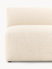 Módulo central en tejido bouclé sofá Sofia, Tapizado: tejido bouclé (100% polié, Estructura: madera de abeto con certi, Patas: plástico, Bouclé blanco crema, An 87 x F 103 cm