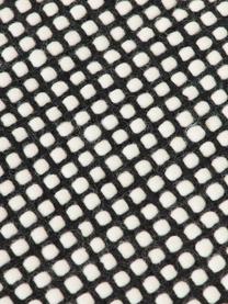 Ręcznie tkany chodnik z wełny Amaro, Czarny, kremowobiały, S 80 x D 250 cm