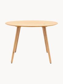 Tavolo rotondo in legno di quercia Hatfield, Ø 110 cm, Gambe: pannelli di fibra a media, Legno di quercia, Ø 110 cm