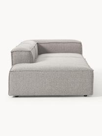 Modulaire chaise longue Lennon uit bouclé, Bekleding: bouclé (100% polyester) M, Frame: massief grenenhout, multi, Poten: kunststof Dit product is , Bouclé taupe, B 269 x D 119 cm, armleuning rechts