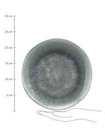 Frühstücksteller Fusion aus Steingut in Grau mit Farbverlauf, 2 Stück, Steingut, Grau, Ø 23 cm