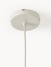 Lampa wisząca z siateczki Beau, Stelaż: metal malowany proszkowo, Jasny beżowy, Ø 60 x W 29 cm