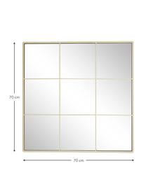 Nástěnné zrcadlo Clarita, Zlatá, Š 70 cm, V 70 cm