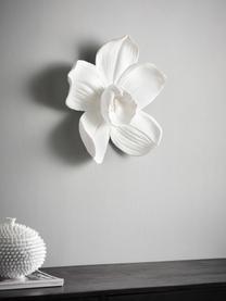 Oggetto da parete Orchid, in varie misure, Poliresina, Bianco, Larg. 40 x Alt. 44 cm