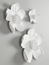 Oggetto da parete Orchid, in varie misure, Poliresina, Bianco, Larg. 40 x Alt. 44 cm
