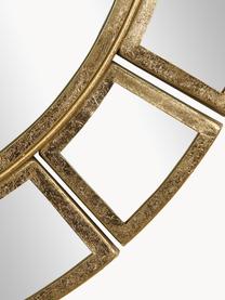 Okrúhle nástenné zrkadlo s kovovým rámom Dinus, Mosadzné odtiene, Ø 78 x H 2 cm