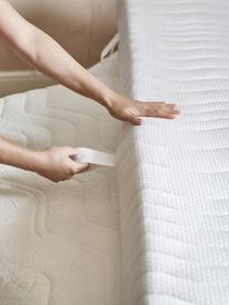 Colchón de muelles ensacados de 7 zonas Julia, Tapizado: tejido doble Tencel (67% , Blanco, 90 x 200 cm
