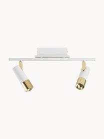 Riel LED Bobby, Anclaje: metal con pintura en polv, Estructura: metal con pintura en polv, Blanco, dorado, An 47 x Al 13 cm