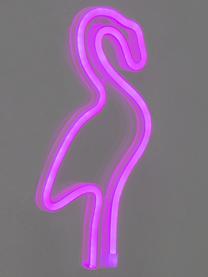 LED wandlamp Flamingo, Lamp: kunststof, Roze, B 15 x H 28 cm