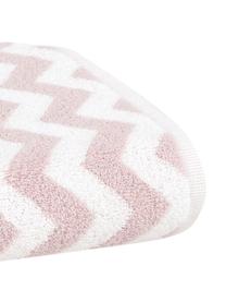 Asciugamano con motivo a zigzag Liv 2 pz, 100% cotone,
qualità media 550 g/m², Rosa, bianco crema, Asciugamano per ospiti, Larg. 30 x Lung. 50 cm, 2 pz