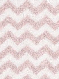 Asciugamano con motivo a zigzag Liv 2 pz, 100% cotone,
qualità media 550 g/m², Rosa, bianco crema, Asciugamano per ospiti, Larg. 30 x Lung. 50 cm, 2 pz