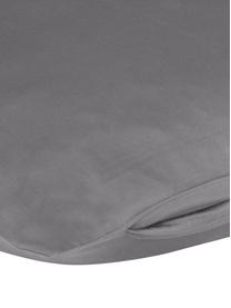 Poszewka na poduszkę z satyny bawełnianej Comfort, 2 szt., Ciemny szary, S 40 x D 80 cm
