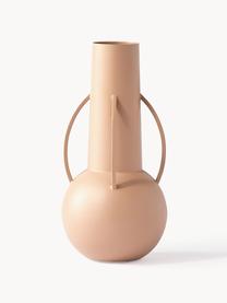 Handgefertigte Design-Vasen Roman, 3er-Set, Eisen, pulverbeschichtet, Rostrot, Beige, Braun, Set mit verschiedenen Größen