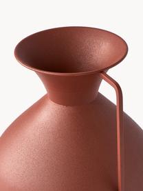Handgefertigte Design-Vasen Roman, 3er-Set, Eisen, pulverbeschichtet, Rostrot, Beige, Braun, Set mit verschiedenen Größen
