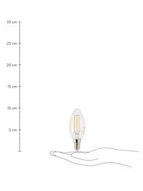 E14 Leuchtmittel, 250lm, warmweiß, 5 Stück, Leuchtmittelschirm: Glas, Leuchtmittelfassung: Aluminium, Transparent, Ø 4 x H 10 cm