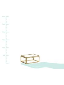 Aufbewahrungsbox Ivey, Rahmen: Metall, beschichtet, Messingfarben, 9 x 4 cm